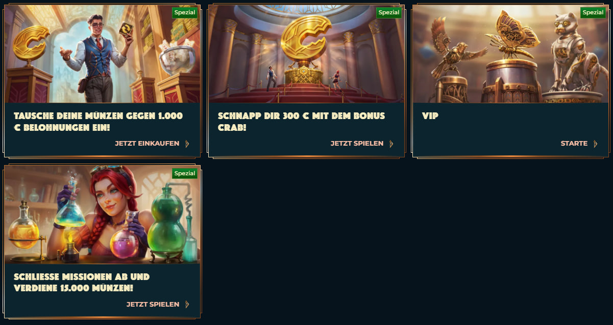 VIP-System und Bonus Crab Gamification im Loyalitätsmodell