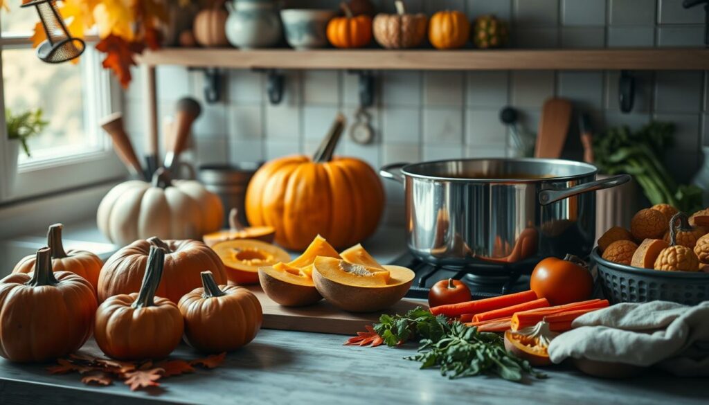 Schritt-für-Schritt-Anleitung zur Kürbissuppe